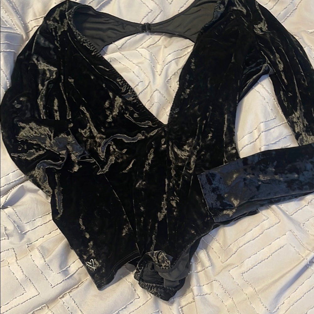 Black Velvet Bodysuit